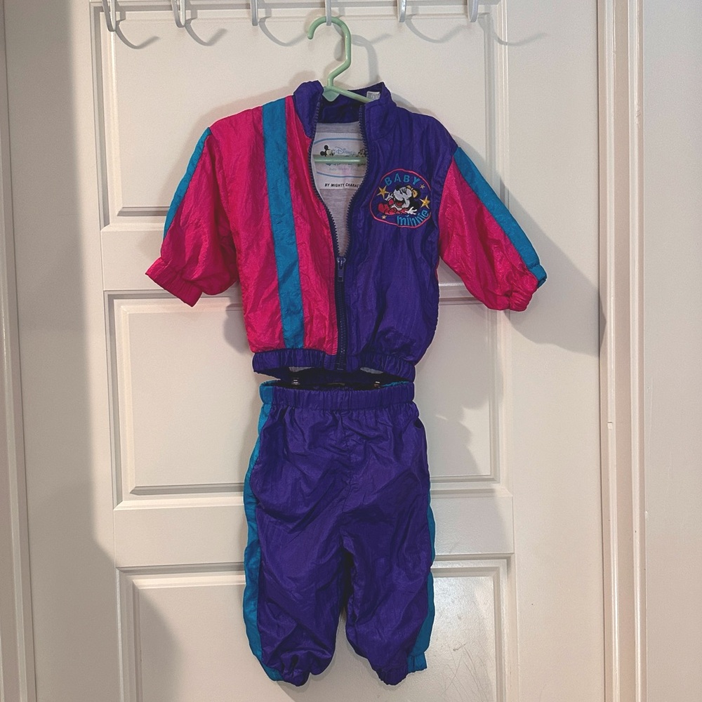 RARE Baby Mickey Collection by Mighty Characters Baby Minnie Tracksuit 12 M